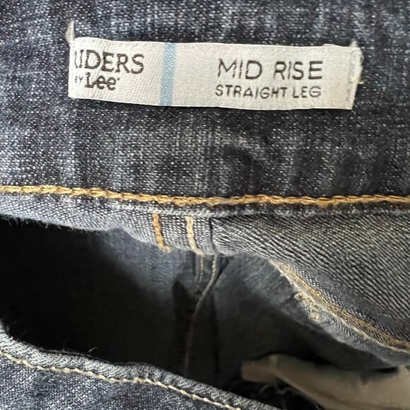Riders by Lee Straight leg Denim Blue Jeans size 16 Petite - Picture 4 of 5